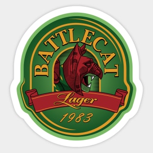 Battlecat Lager Sticker